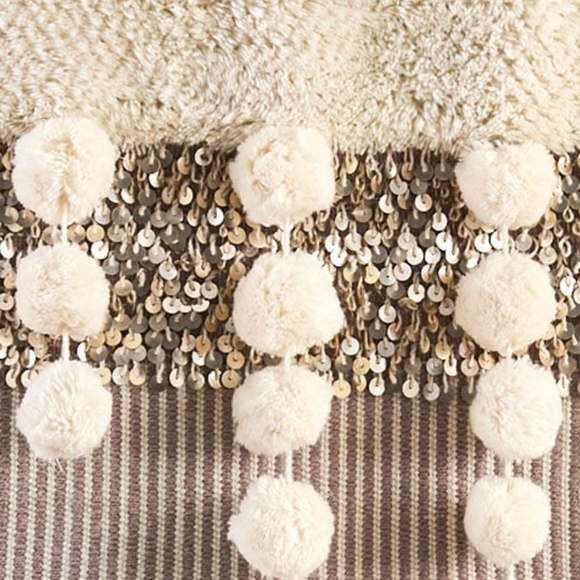 LARGE West Elm X Pottery Barn Woven Wall Hanging Blush Pink Tapestry NEW in BOX - Picture 7 of 8